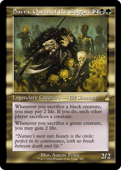 Savra, Queen of the Golgari (0381) (Retro Frame) - Foil
