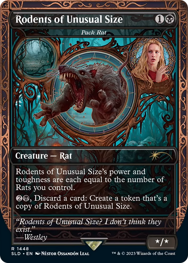 Rodents of Unusual Size [Pack Rat] (1448) (Showcase) - Foil