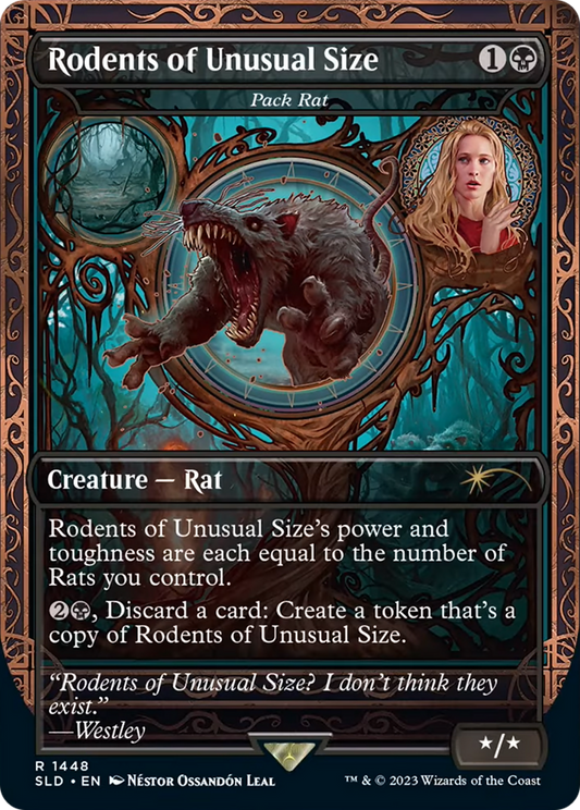 Rodents of Unusual Size [Pack Rat] (1448) (Showcase) - Foil