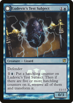 Ludevic's Test Subject // Ludevic's Abomination (64a) (Launch) (PISD) - Foil