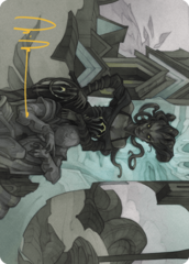 Vraska Joins Up (34/54) Art Card (AOTJ) - Gold-Stamped Signature