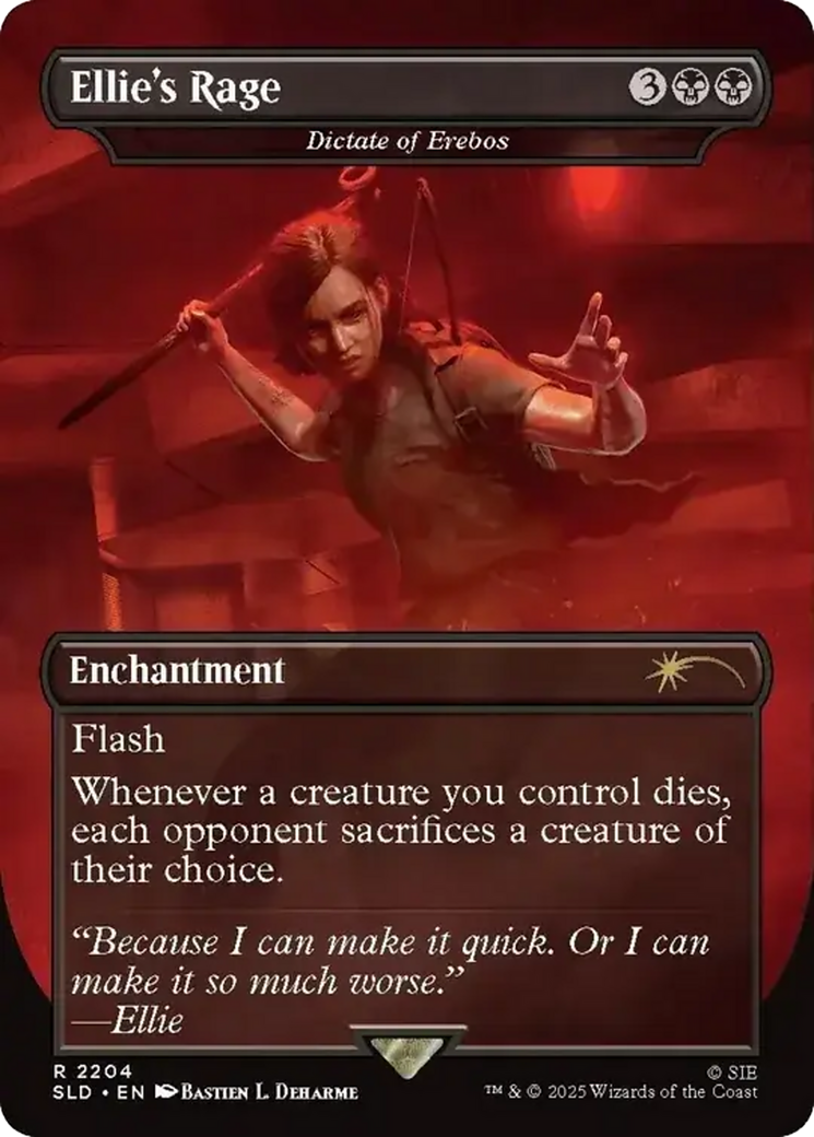 Ellie's Rage [Dictate of Erebos] (2204) (Borderless) - Foil sld