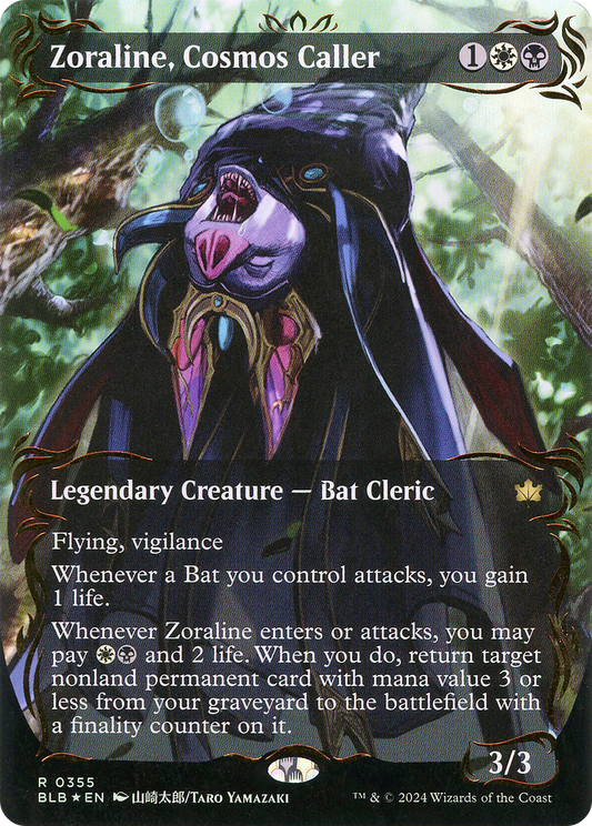 Zoraline, Cosmos Caller (0355) (Borderless) (Showcase) - Raised Foil