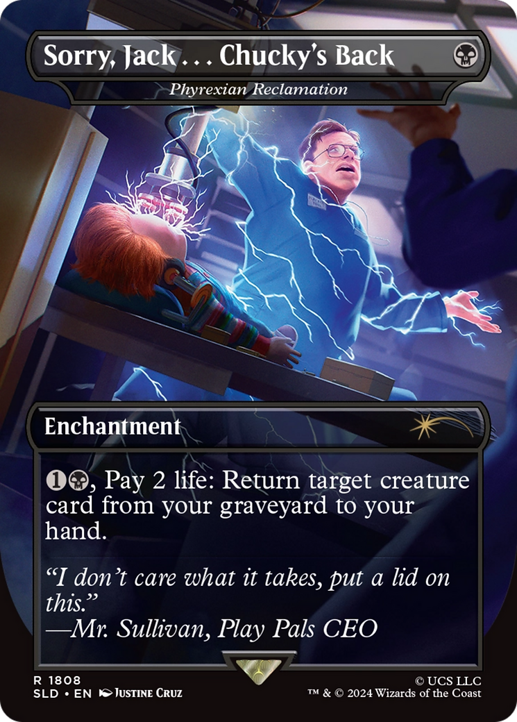 Sorry, Jack . . . Chucky's Back [Phyrexian Reclamation] (1808) (Borderless) - Foil