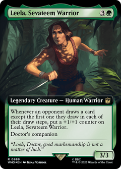 Leela, Sevateem Warrior (0989) (Extended Art) - Surge Foil