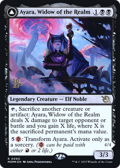 Ayara, Widow of the Realm // Ayara, Furnace Queen (090) (Prerelease) (PMOM) - Foil
