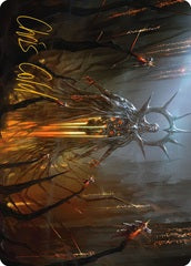 Solphim, Mayhem Dominus (35/81) Art Card (AONE) - Gold-Stamped Signature