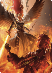 Warleader's Call (35/49) Art Card (AMKM) - Gold-Stamped Signature