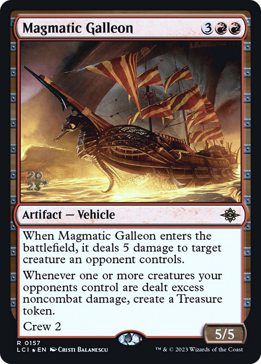 Magmatic Galleon (0157) (Prerelease) - Foil