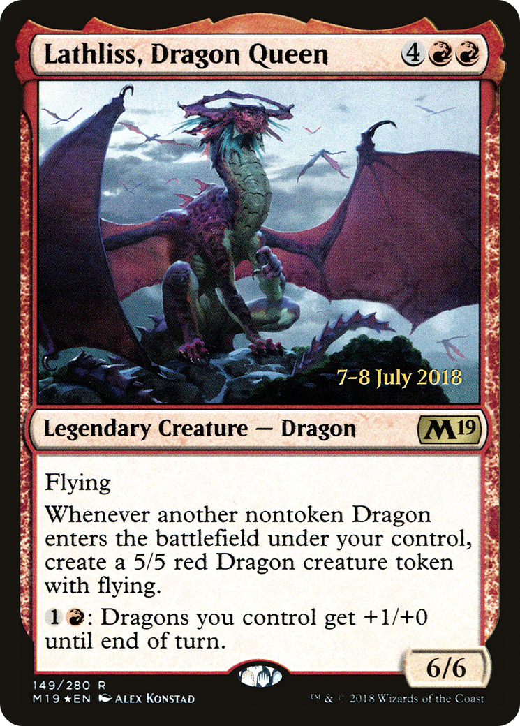 Lathliss, Dragon Queen (149) (Prerelease) - Foil