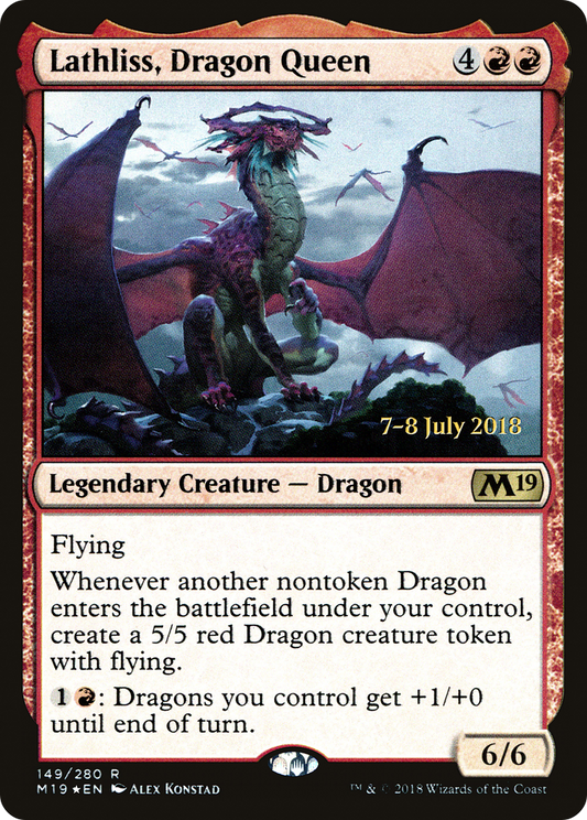Lathliss, Dragon Queen (149) (Prerelease) - Foil
