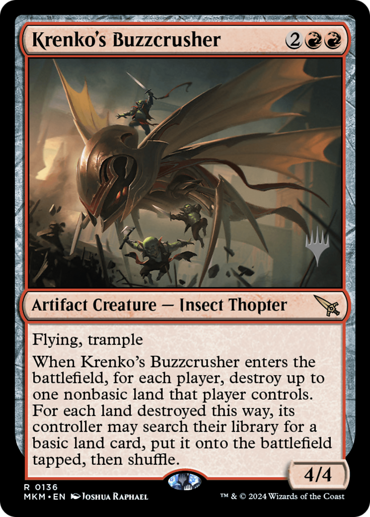 Krenko's Buzzcrusher (0136) (Promo Pack) - Foil