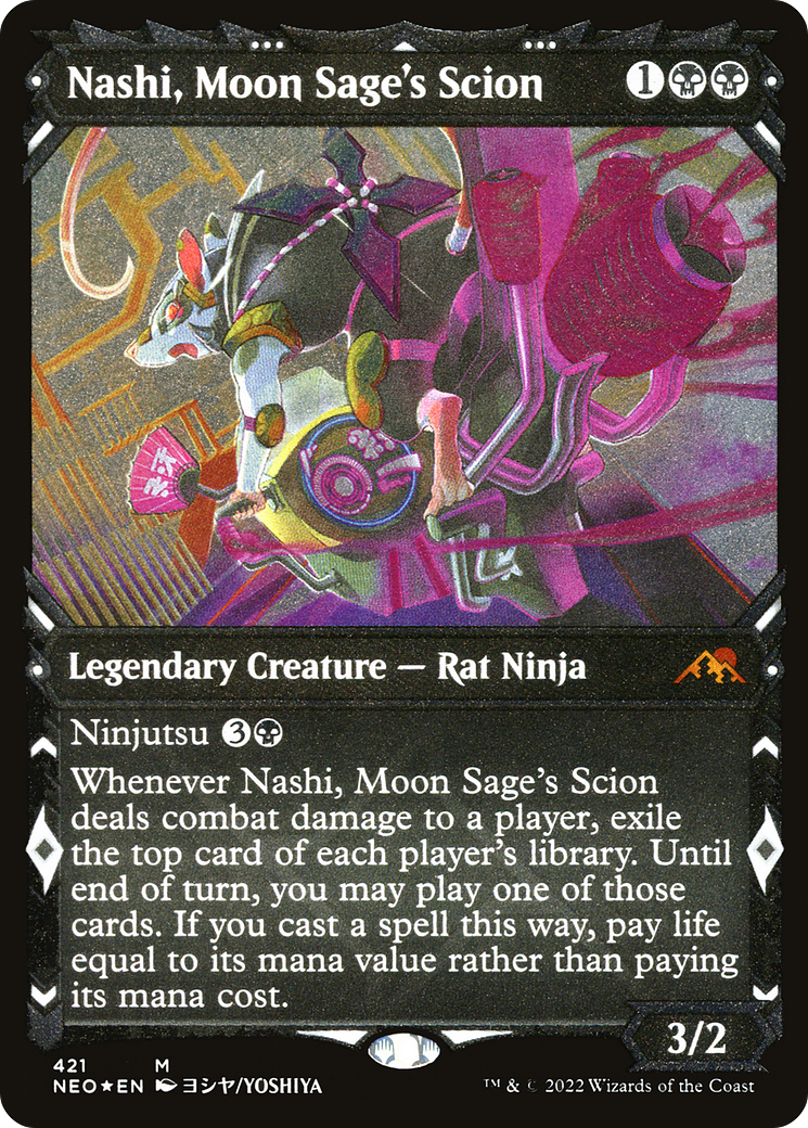 Nashi, Moon Sage's Scion (421) (Showcase) - Foil Etched