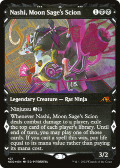 Nashi, Moon Sage's Scion (421) (Showcase) - Foil Etched