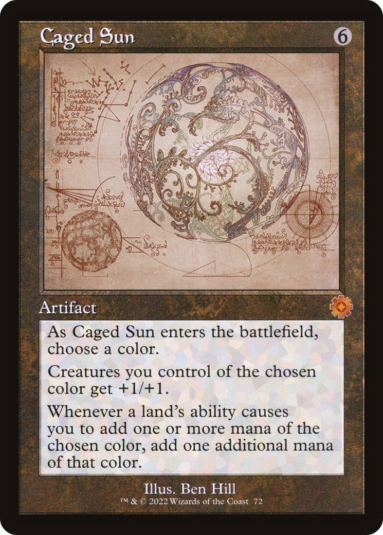 Caged Sun (072) (Showcase) - Foil