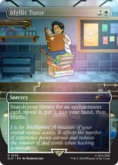 Idyllic Tutor (1636) (Borderless) - Rainbow Foil