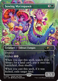 Sowing Mycospawn (0051) (Borderless) (SLP) - Foil