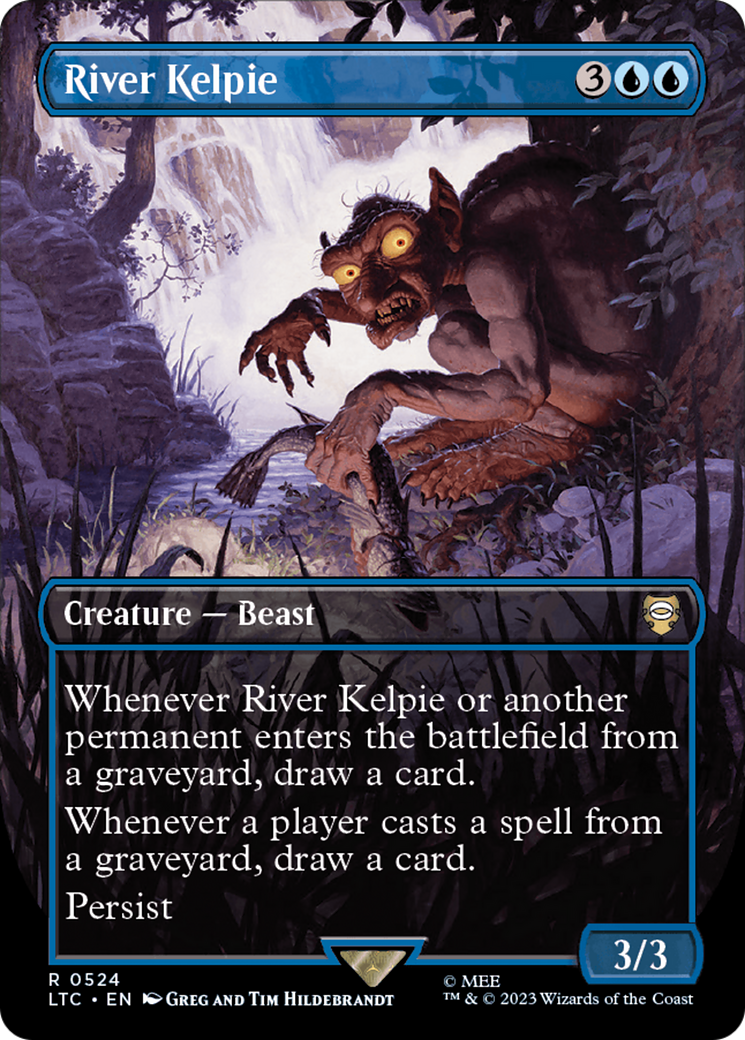 River Kelpie (0524) (Borderless) - Silver Foil