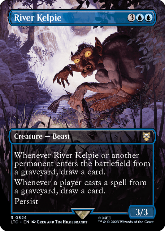 River Kelpie (0524) (Borderless) - Silver Foil