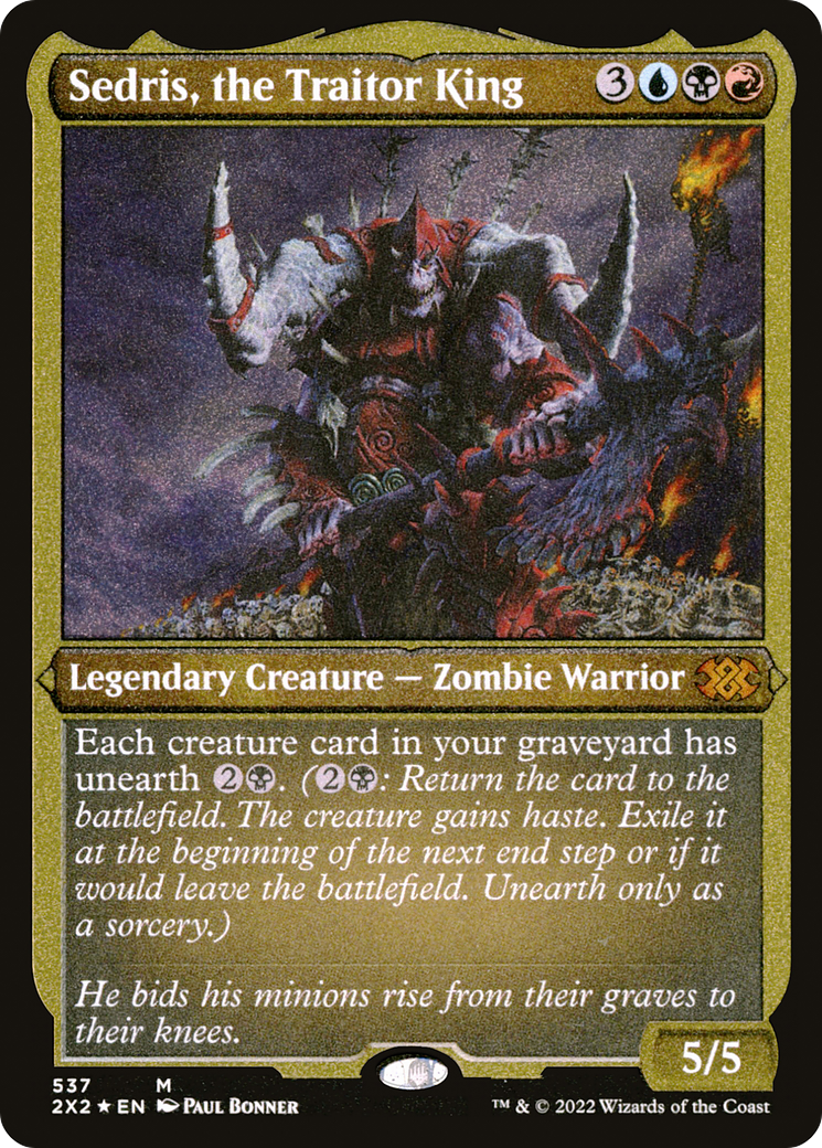 Sedris, the Traitor King - Foil Etched