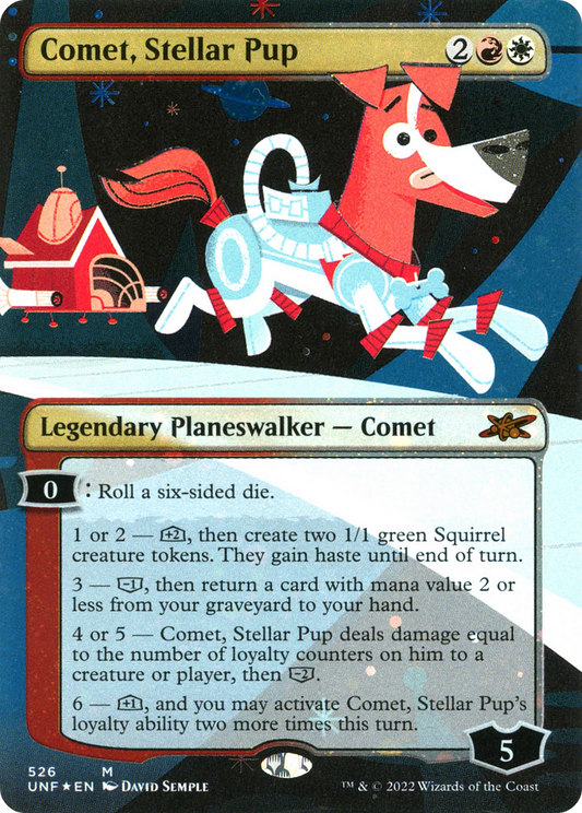 Comet, Stellar Pup (526) (Borderless) - Galaxy Foil