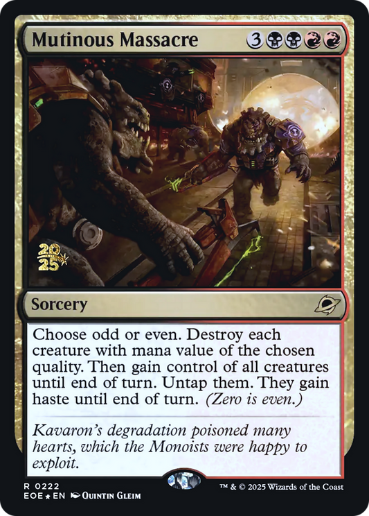 Mutinous Massacre (0222) (Prerelease) - Foil