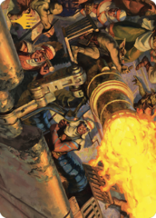 Mana Cannons (36/81) Art Card (ADMU) - Gold-Stamped Signature