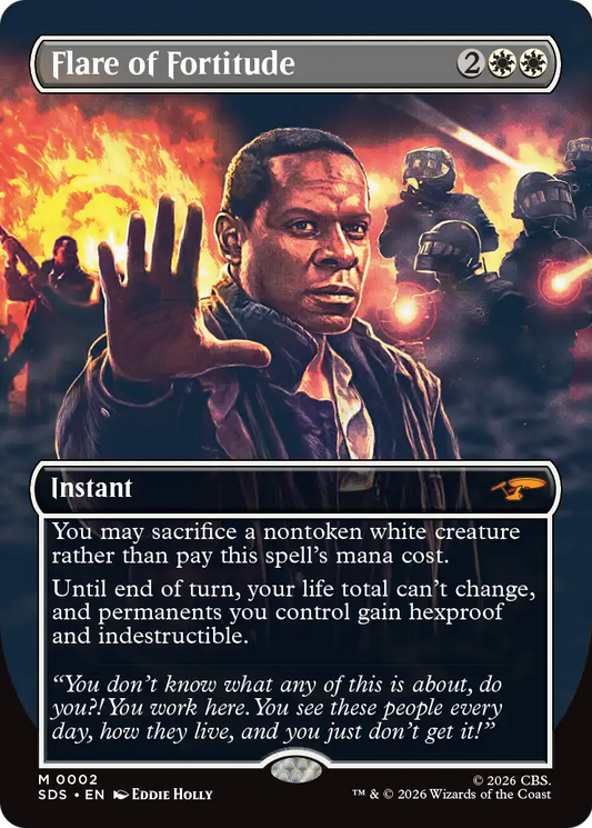 Flare of Fortitude (0002) (Borderless) (SDS) - Foil