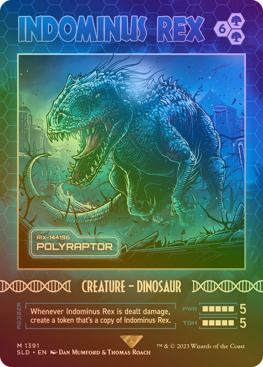 Indominus Rex [Polyraptor] (1391) (Showcase) - Rainbow Foil
