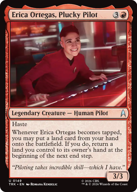 Erica Ortegas, Plucky Pilot (TRK)