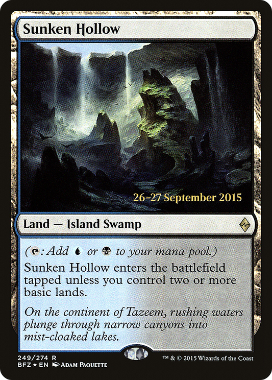 Sunken Hollow (249) (Prerelease) - Foil