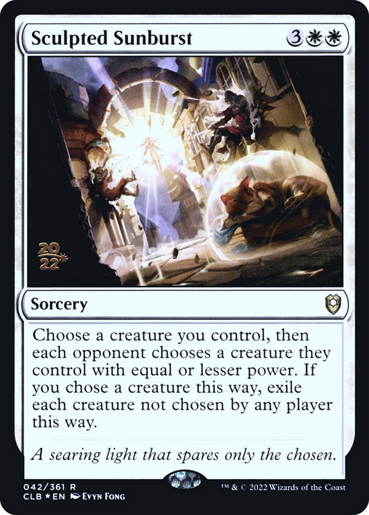 Sculpted Sunburst (042) (Prerelease) - Foil