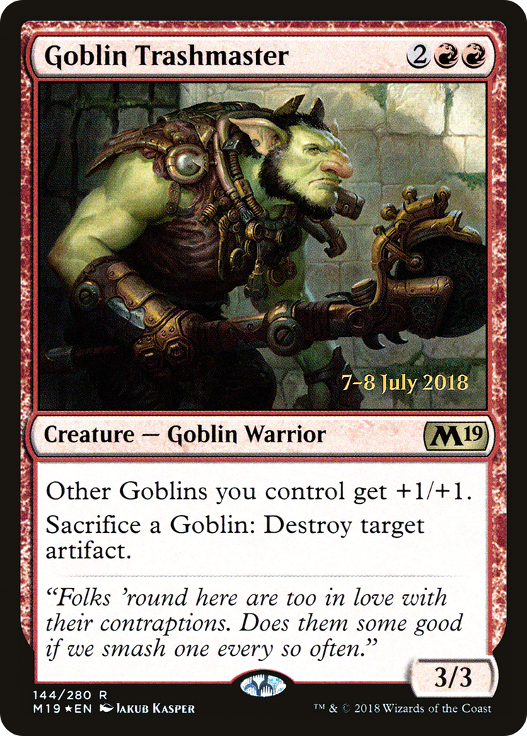 Goblin Trashmaster (144) (Prerelease) - Foil