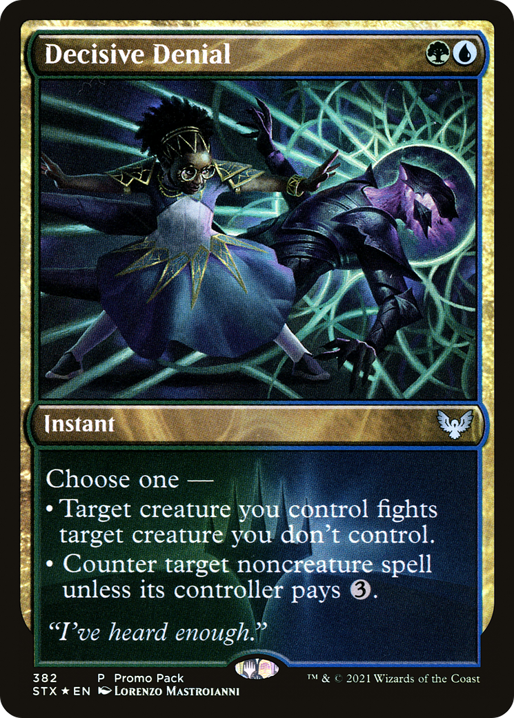 Decisive Denial (382) (Promo Pack) - Foil