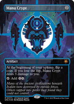 Mana Crypt (0017c) (Borderless) - Neon Ink