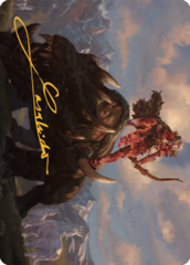 Meria's Outrider (37/81) Art Card (ADMU) - Gold-Stamped Signature