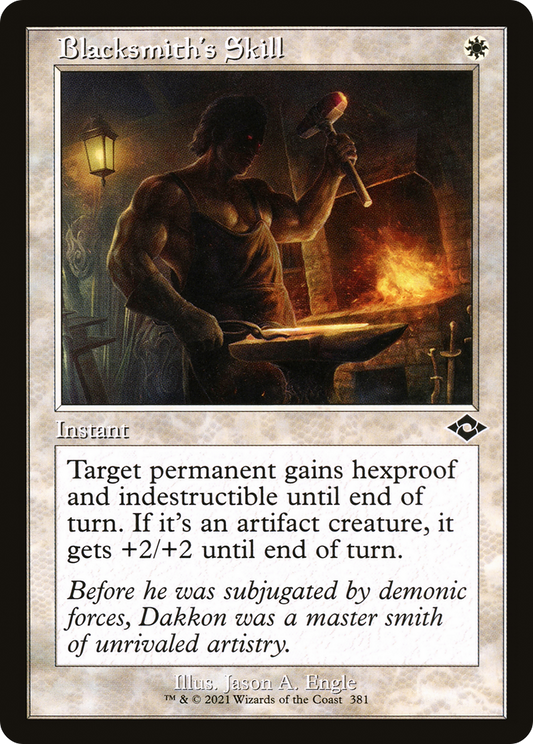 Blacksmith's Skill (381) (Retro Frame) - Foil Etched