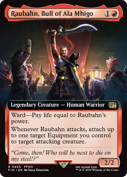 Raubahn, Bull of Ala Mhigo (0465) (Extended Art) - Foil