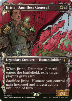 Jirina, Dauntless General (0082) (Borderless) (Showcase)