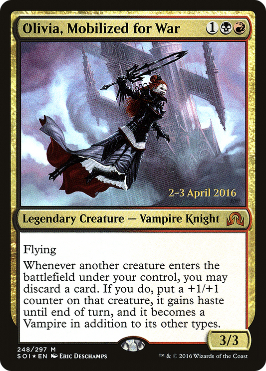 Olivia, Mobilized for War (248) (Prerelease) - Foil