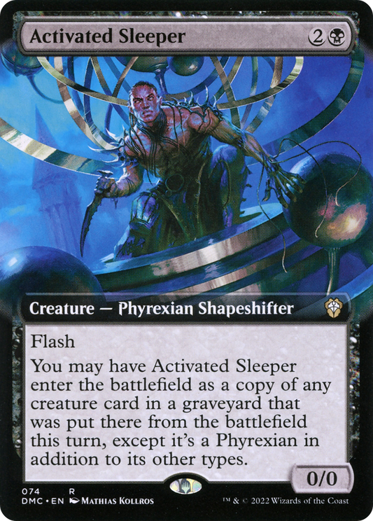 Activated Sleeper (074) (Extended Art) - Foil