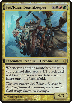 Sek'Kuar, Deathkeeper (Oversized) - Foil