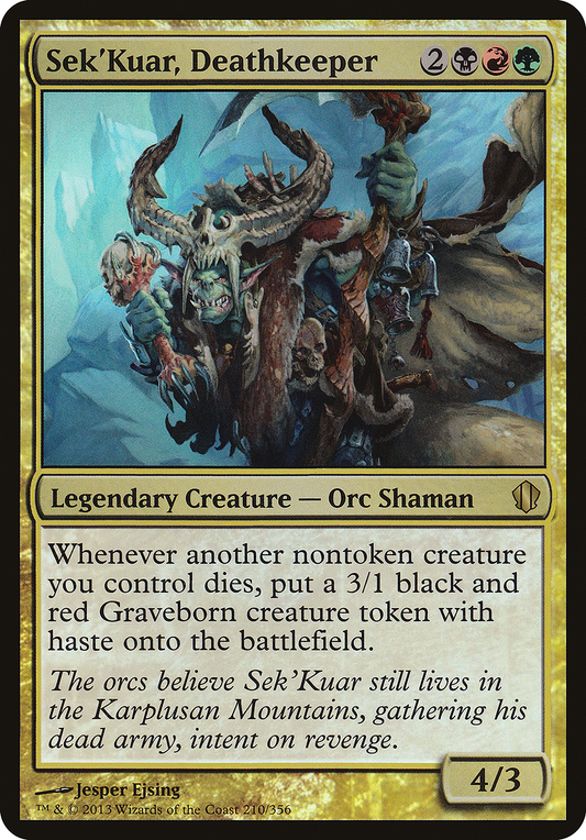 Sek'Kuar, Deathkeeper (Oversized) - Foil