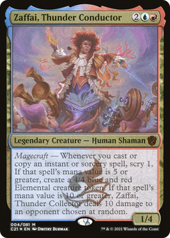 Zaffai, Thunder Conductor (004) (Display Commander) (Thick Stock) - Foil Etched