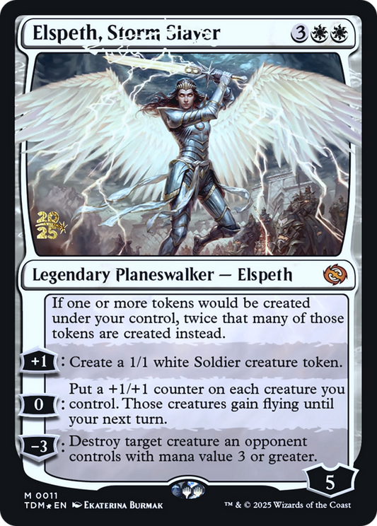 Elspeth, Storm Slayer (0011) (Prerelease) (PTDM) - Foil