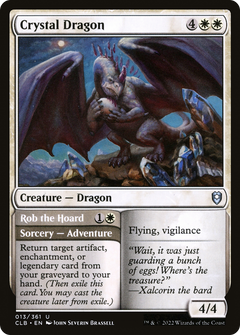 Crystal Dragon // Rob the Hoard - Foil