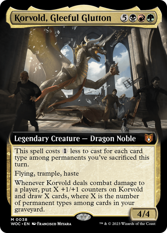 Korvold, Gleeful Glutton (0038) (Extended Art)
