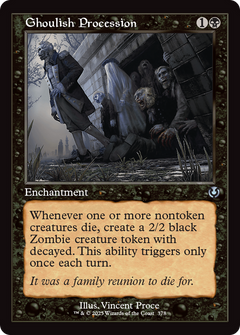 Ghoulish Procession (0378) (Retro Frame) - Foil