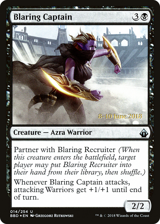 Blaring Captain (014) (Prerelease) - Foil