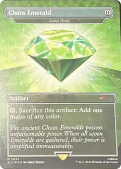 Chaos Emerald [Lotus Petal] (7031) (Borderless) (Green) - Foil